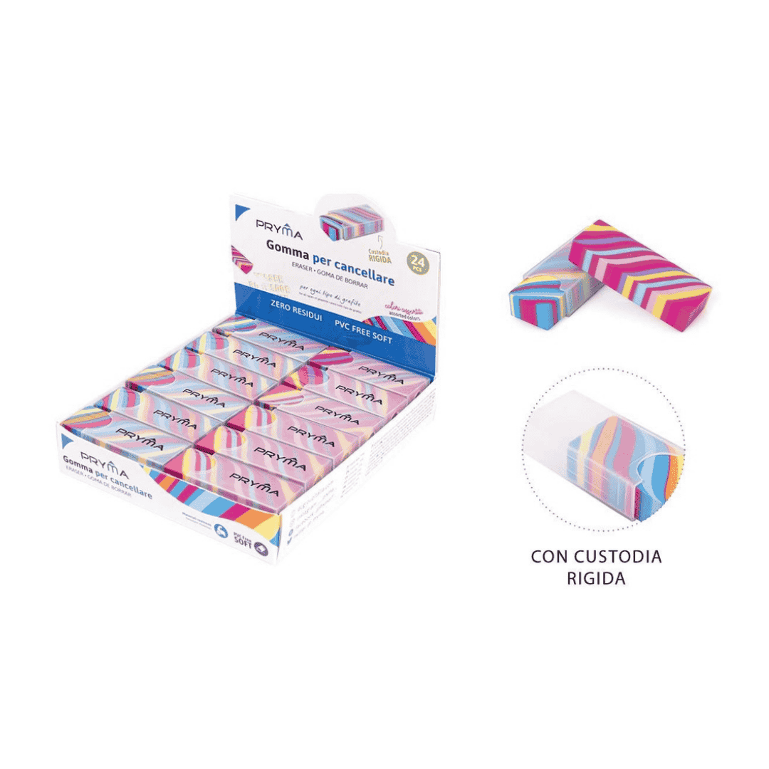 Goma de borrar con cajita