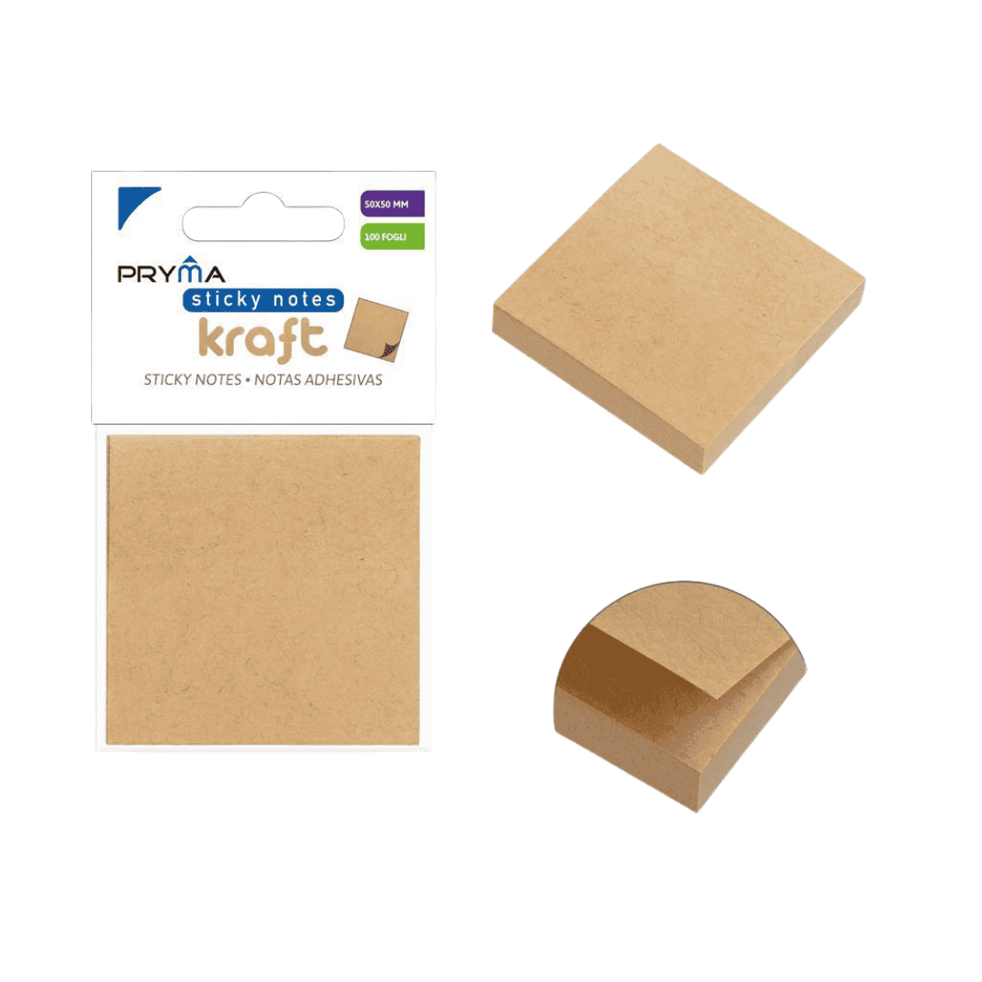 Notas adhesivas de papel Kraft