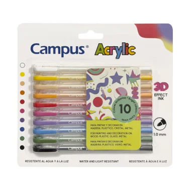 Rotuladores punta fina acrílicos 3D