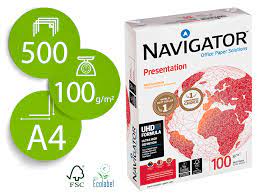 Paquete de papel Navigator 100g